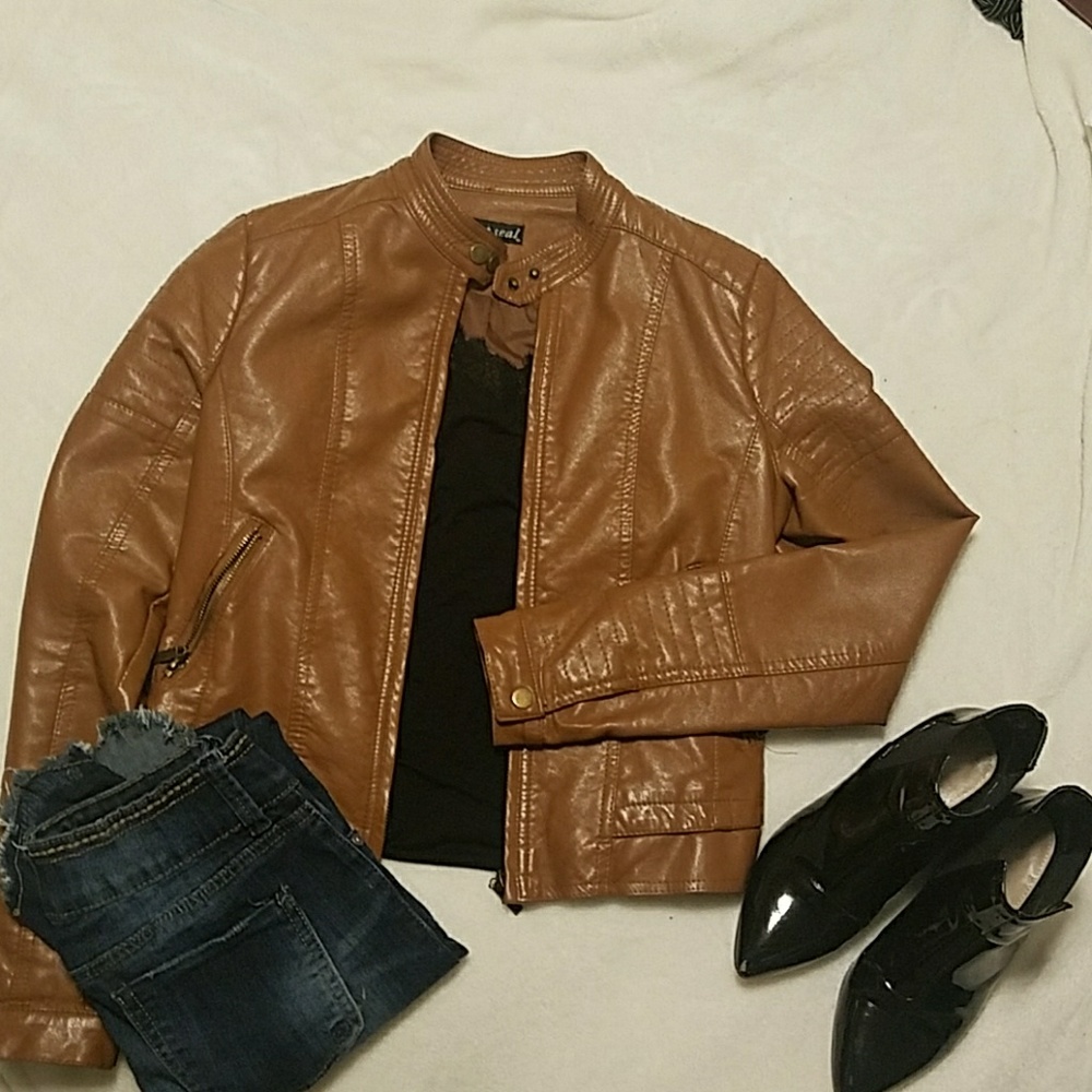 Faux Leather Jacket